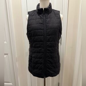 J. Jill Charcoal Quilted Vest
